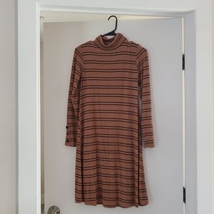 Mock turtleneck dress